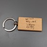 Personalised Wooden Keyring with Your Child's Handwriting Laser Engraved Message Personalised Wooden Keyring with Your Child's Handwriting Laser Engraved Message