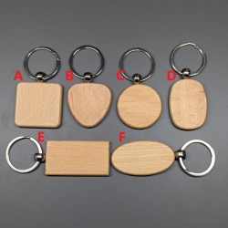 Personalised Wooden Keyring with Your Child's Handwriting Laser Engraved Message